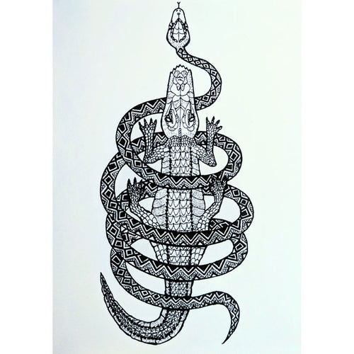 Lucy Adams - Who would win out of a snake and a crocodile? / PAF3834