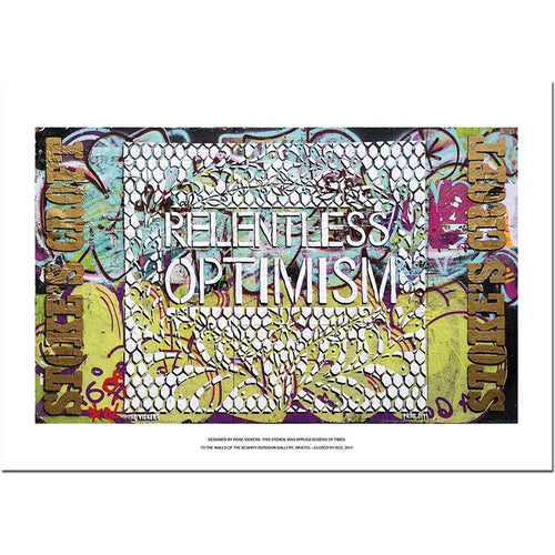 Relentless Optimism in Colour A3 Print