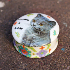 Everything is bullsh*t - Lidded Trinket Box