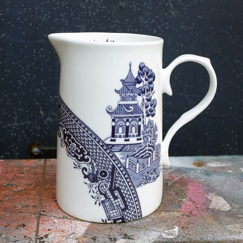 Deconstructed Willow Pattern Large Jug