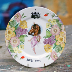 I Love Horse Girls Plate