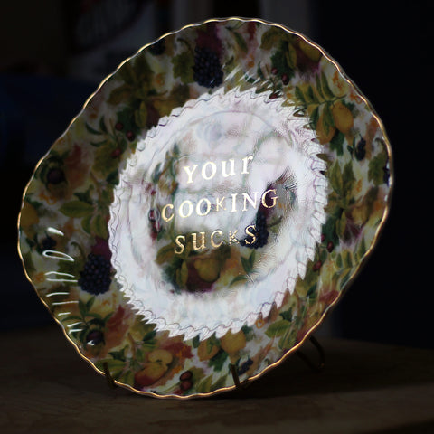 Bunny Cow Vintage Dinner Plate