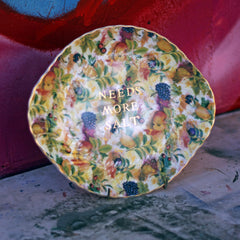 Vintage Plates with Golden Words