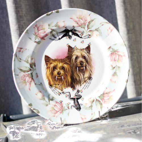 Vampire Dogs Plate