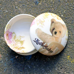 Motherf*cker Bear Lidded Trinket Box