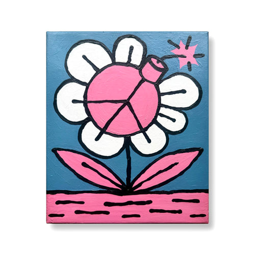 SLEVEN - Paix Fleur de Bomb (Petrol Blue & Pink) / PAF3614