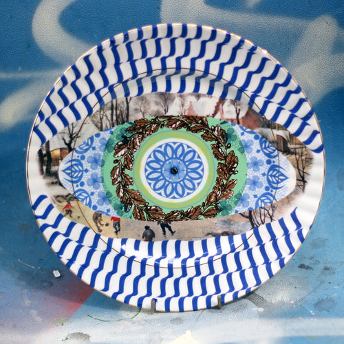 Psychedelic Eye Vintage Plate