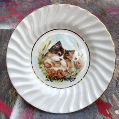 Cats are Arseholes Large Vintage Trinket Dishes