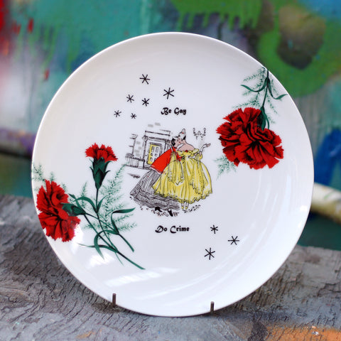 Black Wave Scallop-edged Platter