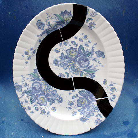 "Ah Bristol" Blue Rose Gravy Boat