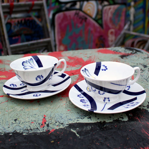 Peeking Elvis Small Cup and Saucer