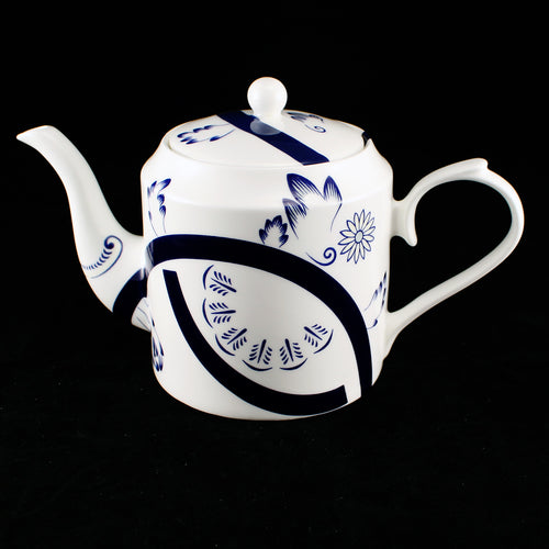 Blue Arch Small Round Teapot