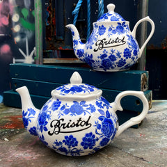 Bristol Blue Rose Teapots