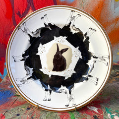 Bunny Cow Vintage Dinner Plate