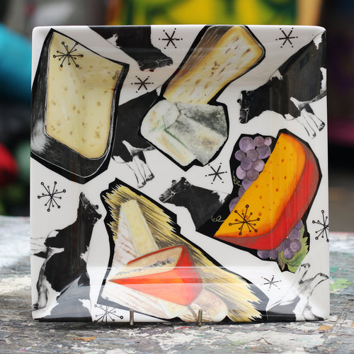 Cow and Cheese Square Dish
