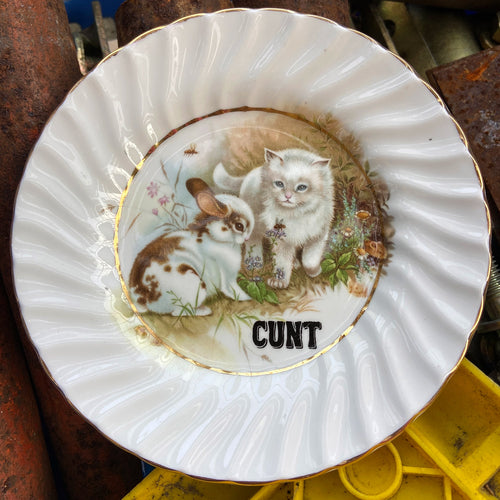 C*nty Bunny Large Vintage Trinket Dish