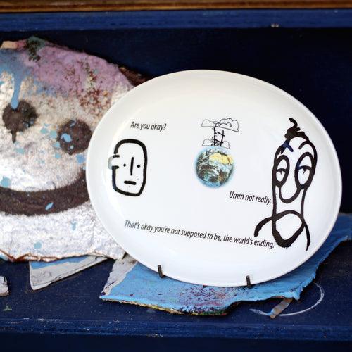 Are You Okay? Oval dish