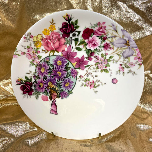 Femme Florale 'Pink' Medium Plate