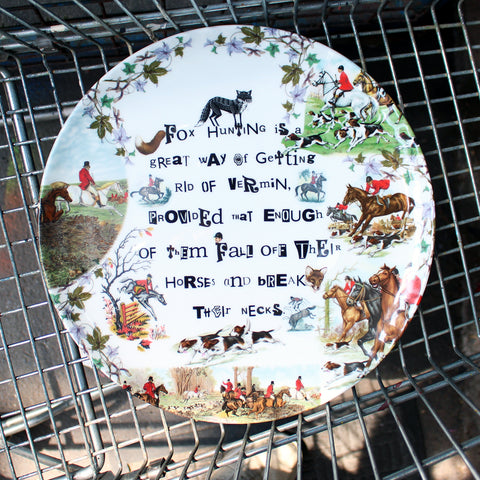 Be Gay Do Crime Coupe Plate - Merchants with Floral Trim