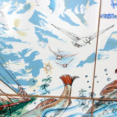 The Waves of Change - Six Tile Splashback/Frieze
