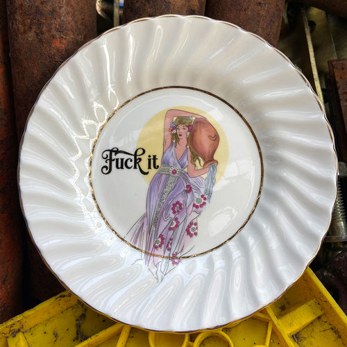 'Fuck It' Goddess Large Vintage Trinket Dish