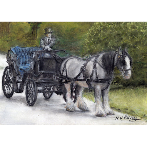 H V Povey - Horse and cart / PAF2582