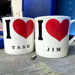 Custom 'I Love ...' Mug