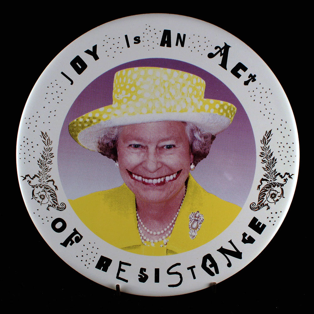 Joy Is An Act Of Resistance Round Tile/Trivet