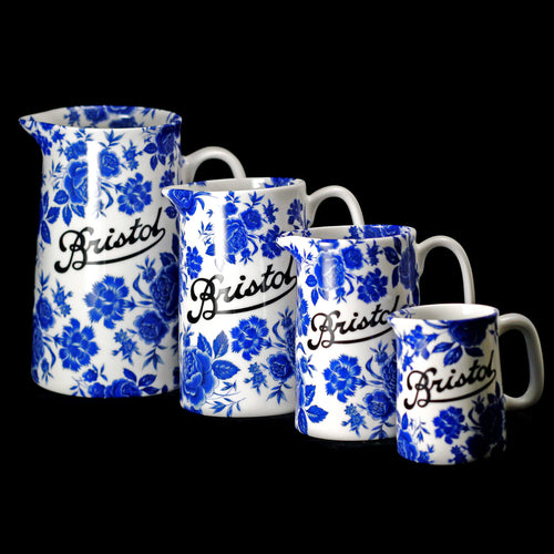Bristol Blue Rose Jugs