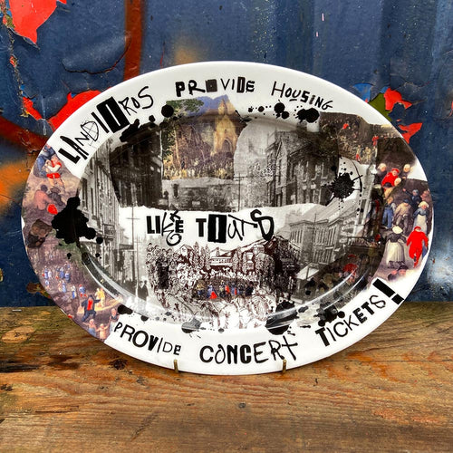 "Landlords Provide Housing Like Touts Provide Concert Tickets" Oval Platter