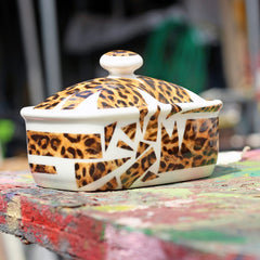 Leopard Butter Dish