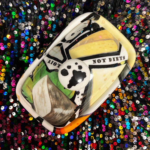 'Riots Not Diets' Butter Dish