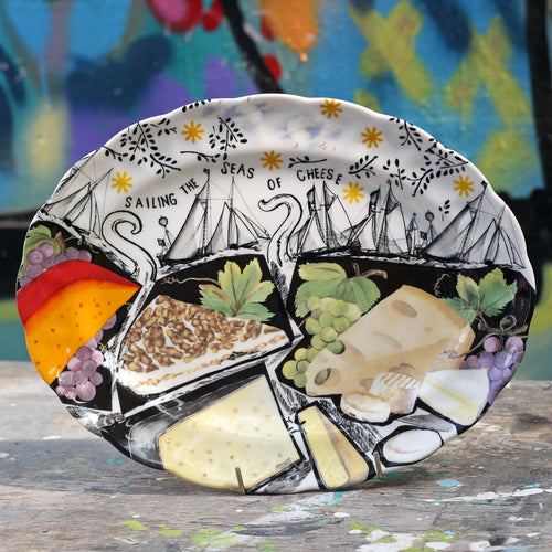 Sailing the Seas of Cheese Oval Platter