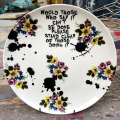 Stand Clear Medium Plate