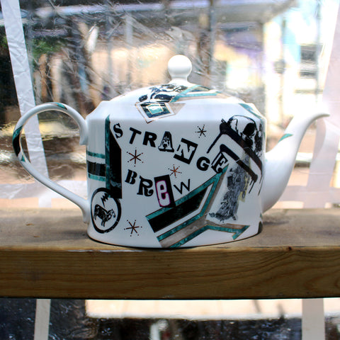 Blue Arch Small Round Teapot