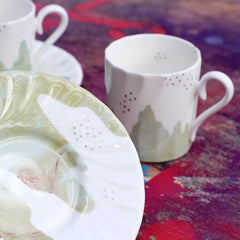 Wavy Espresso Cup & Saucer