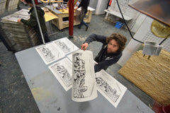 DJ Derek Limited Edition A2 Screen Print by Sepr, Deams, 45RPM and Piro