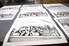 DJ Derek Limited Edition A2 Screen Print by Sepr, Deams, 45RPM and Piro