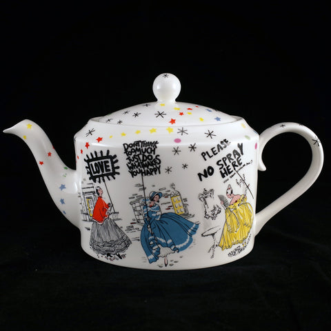 Deconstructed Willow Pattern Teapot