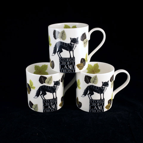 Nick Hayes 'Book of Trespass' Black and White Badger Mug