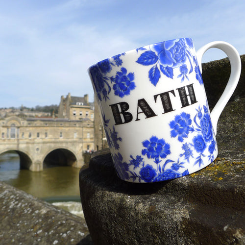 Bath Blue Rose Mug