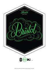 Ged Palmer Bristol Scroll A2 Screen Print