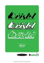 Paris Bristol Scroll A2 Screen Print