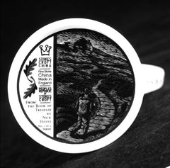 Nick Hayes 'Book of Trespass' Black and White Badger Mug