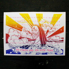 Blessed - A3 Screen Print