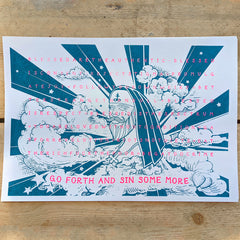 Blessed - A3 Screen Print