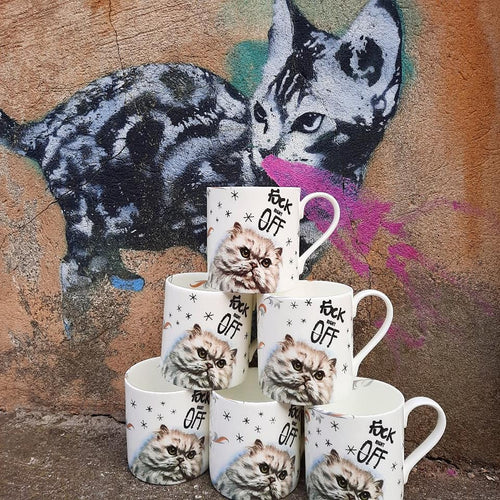 Cat on the Edge Mug