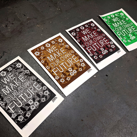 3DOM Bristol Scroll A2 Screen Print