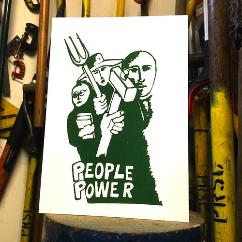 People Power A5 Greeting Card