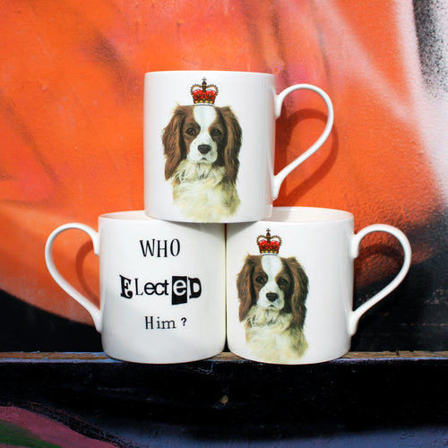 Who Elected Him? King Charles Spaniel Mug